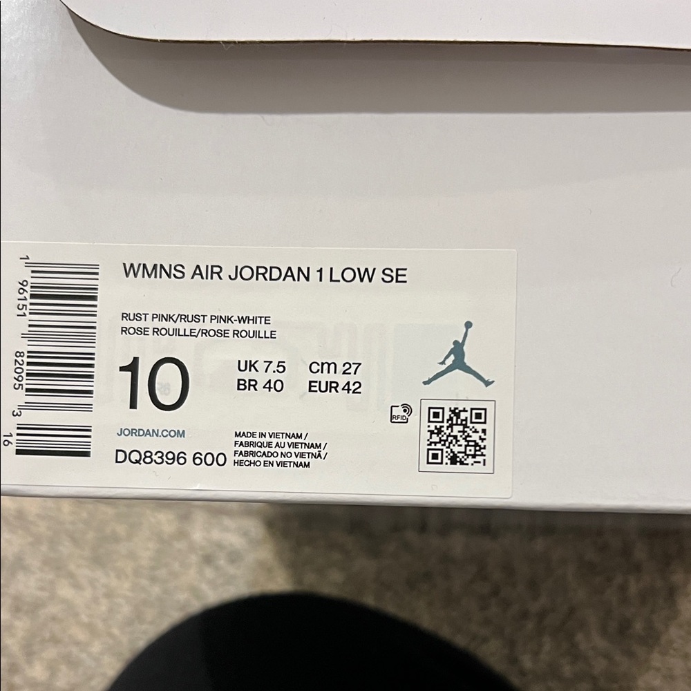 Women’s Nike Air Jordan Low SE Rose Sneakers - Picture 6 of 7